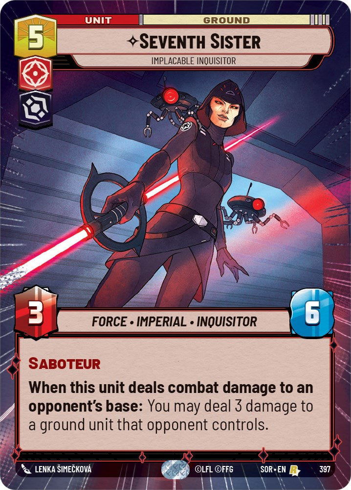 {SW-R} Seventh Sister - Implacable Inquisitor (Hyperspace) (397) [Spark of Rebellion]