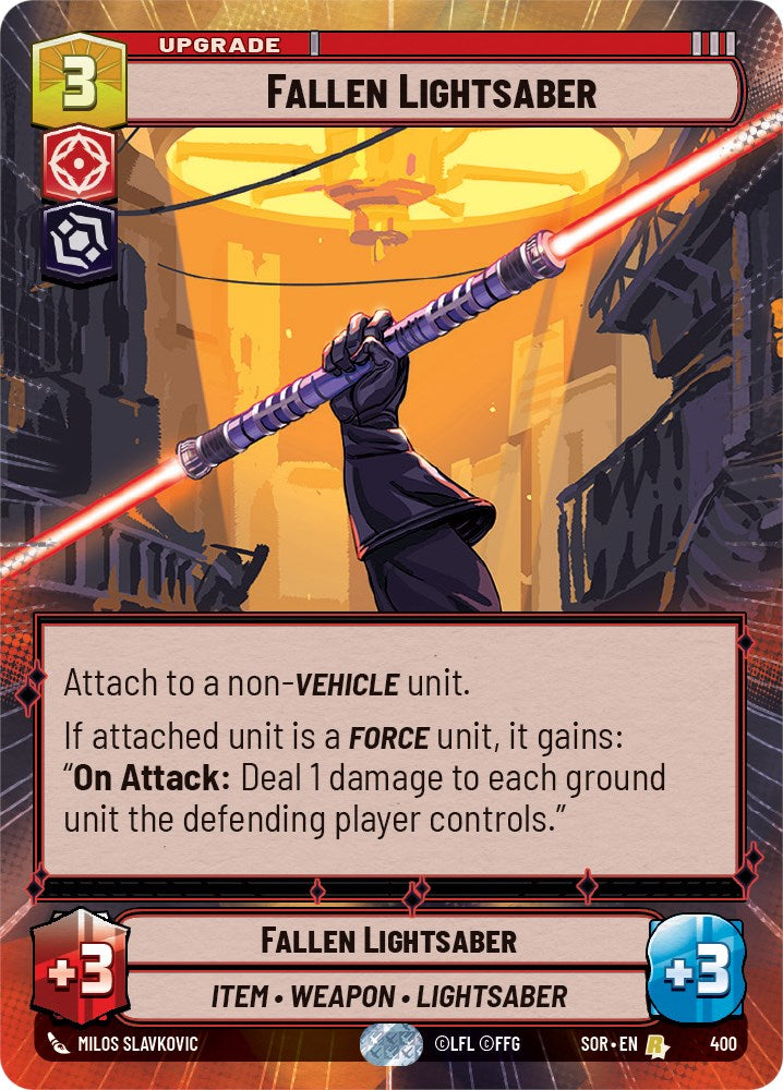 {SW-R} Fallen Lightsaber (Hyperspace) (400) [Spark of Rebellion]