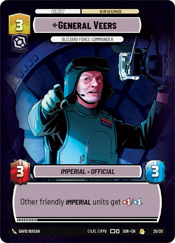 {SW-R} General Veers - Blizzard Force Commander (Hyperspace) (20/20) [Spark of Rebellion Promos]