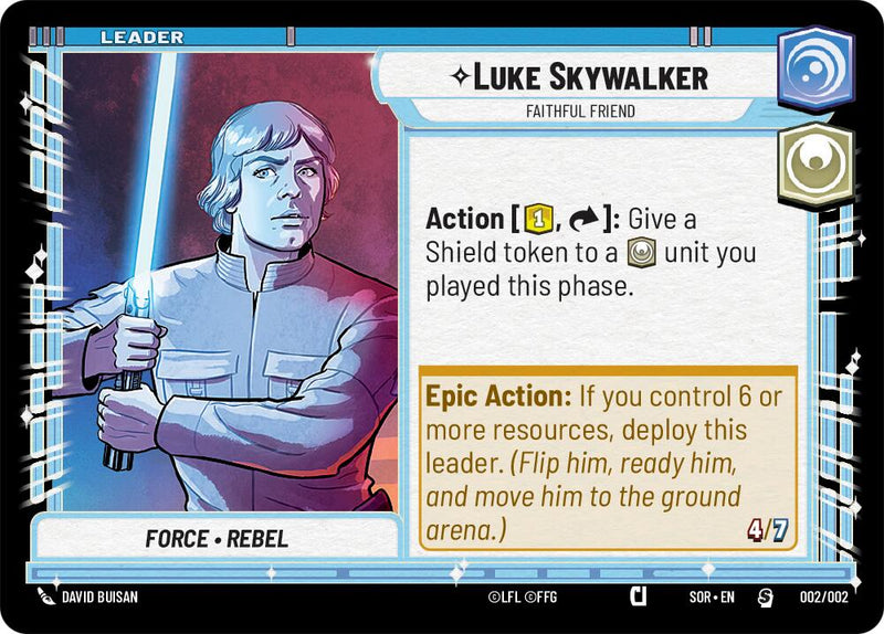 {SW-L} Luke Skywalker - Faithful Friend (002/002) [Spark of Rebellion Promos]