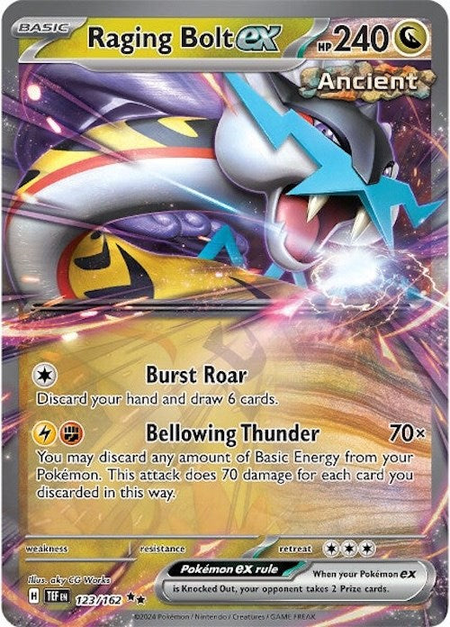 [PKM-R] Raging Bolt ex (123/162) [Scarlet & Violet: Temporal Forces]