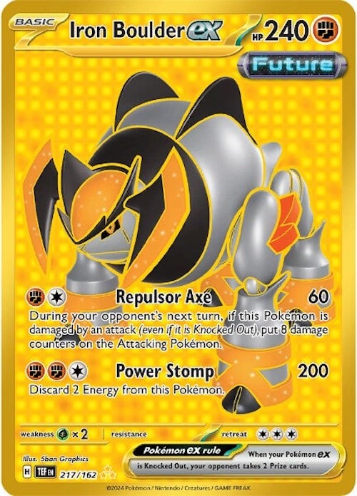 [PKM-R] Iron Boulder ex (217/162) [Scarlet & Violet: Temporal Forces]