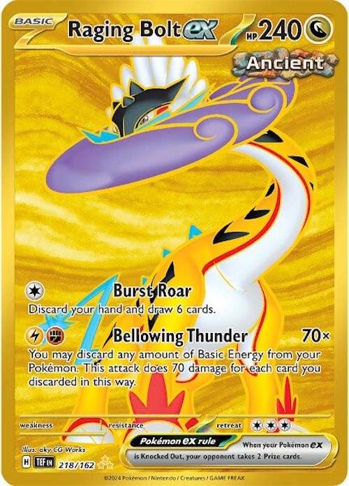 [PKM-R] Raging Bolt ex (218/162) [Scarlet & Violet: Temporal Forces]