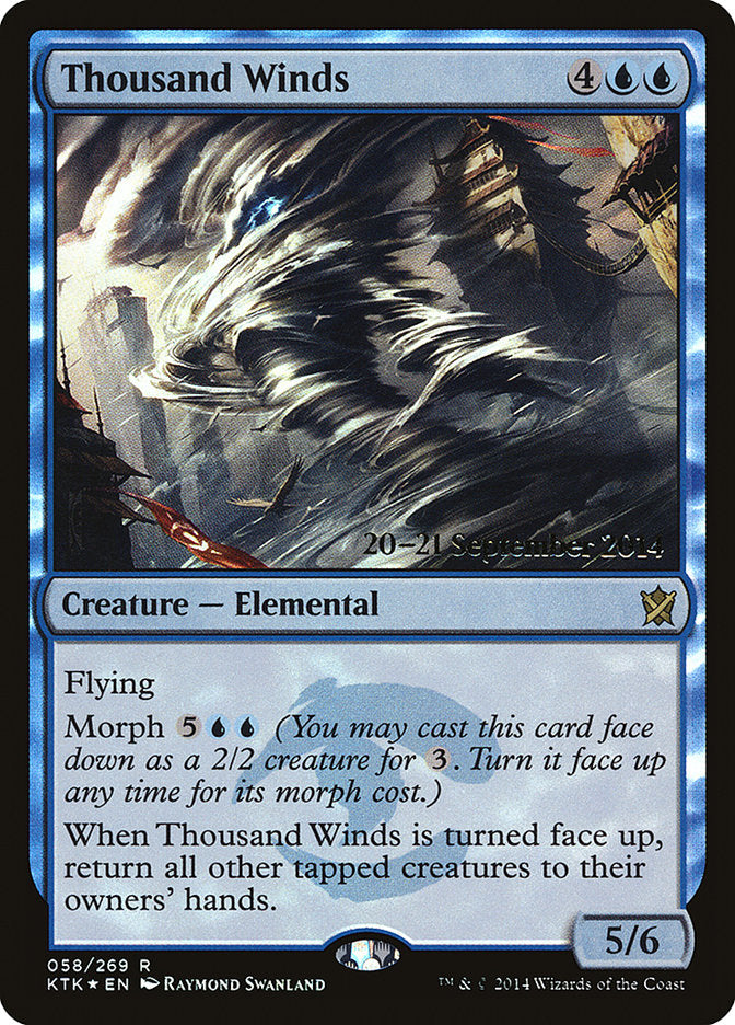 {R} Thousand Winds [Khans of Tarkir Prerelease Promos][PR KTK 058]