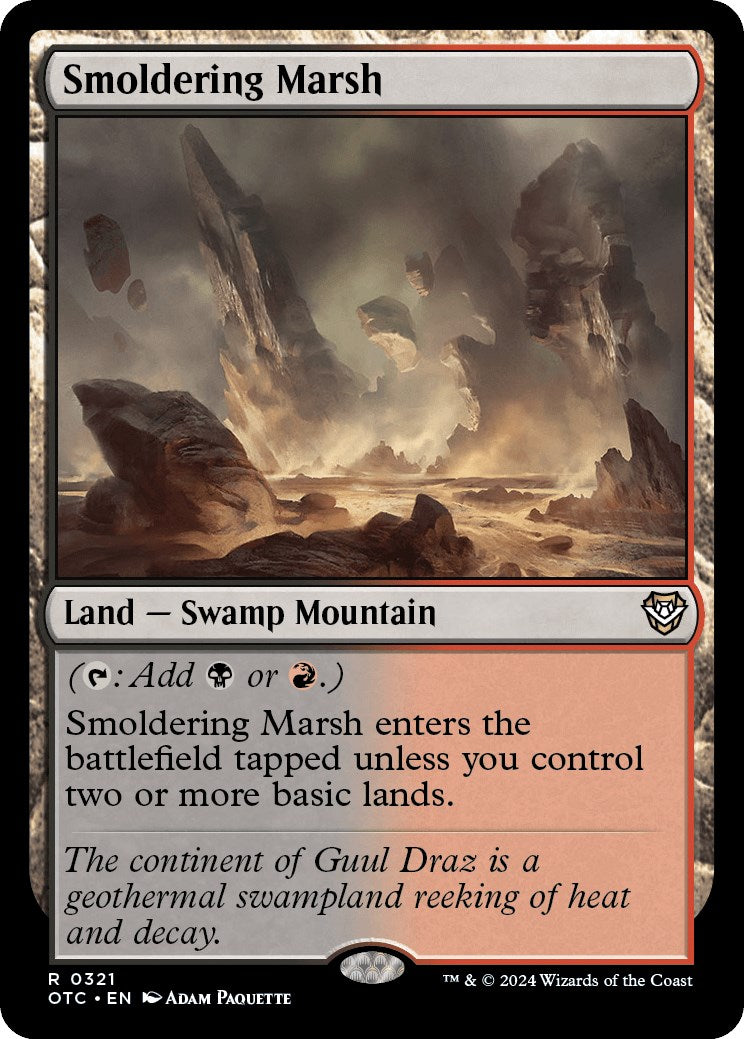 {R} Smoldering Marsh [Outlaws of Thunder Junction Commander][OTC 321]