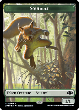 {T} Zombie // Squirrel Double-Sided Token [Dominaria Remastered Tokens][TDMR 5//13]