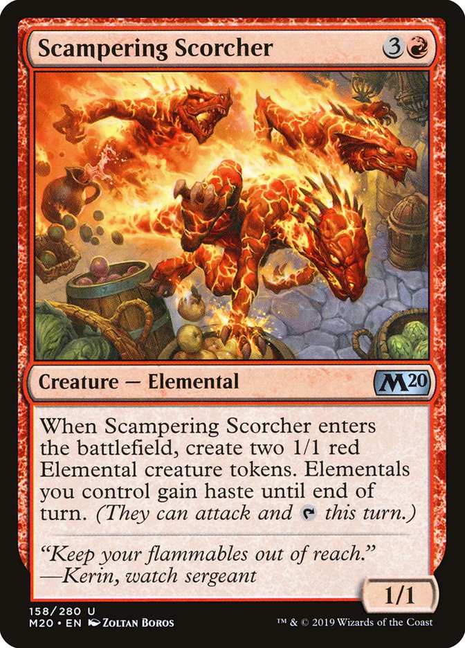 {C} Scampering Scorcher [Core Set 2020][M20 158]