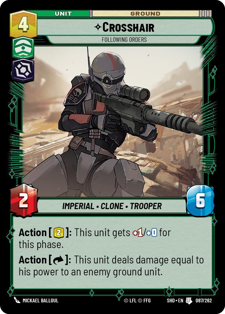 {SW-C} Crosshair - Following Orders (087/262) [Shadows of the Galaxy]