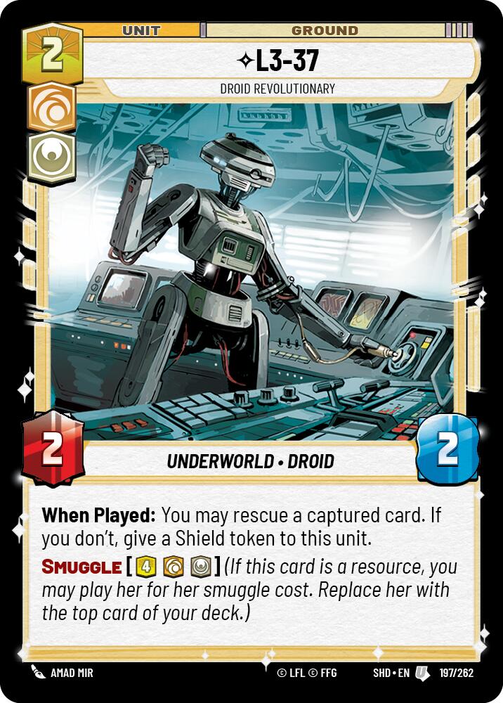 {SW-C} L3-37 - Droid Revolutionary (197/262) [Shadows of the Galaxy]