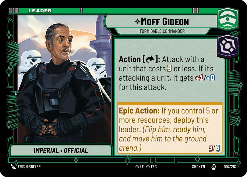 {SW-L} Moff Gideon - Formidable Commander (007/262) [Shadows of the Galaxy]