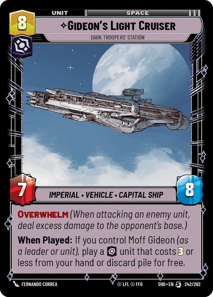 {SW-R} Gideon's Light Cruiser - Dark Troopers' Station (242/262) [Shadows of the Galaxy]