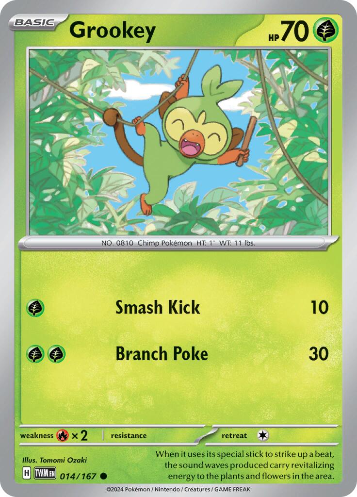 [PKM-C] Grookey (014/167) [Scarlet & Violet: Twilight Masquerade]