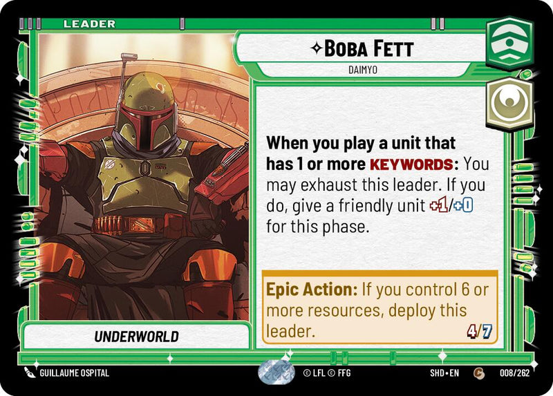 {SW-L} Boba Fett - Daimyo (008/262) [Shadows of the Galaxy]