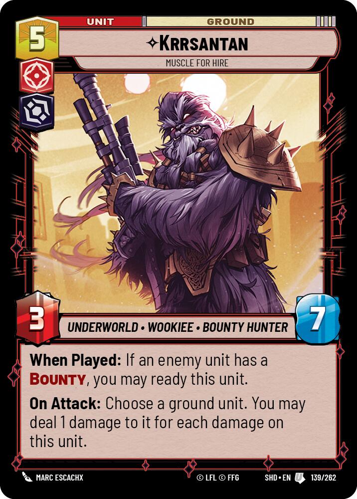 {SW-C} Krrsantan - Muscle for Hire (139/262) [Shadows of the Galaxy]