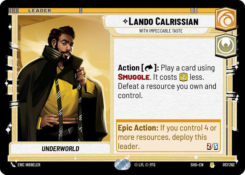 {SW-L} Lando Calrissian - With Impeccable Taste (017/262) [Shadows of the Galaxy]