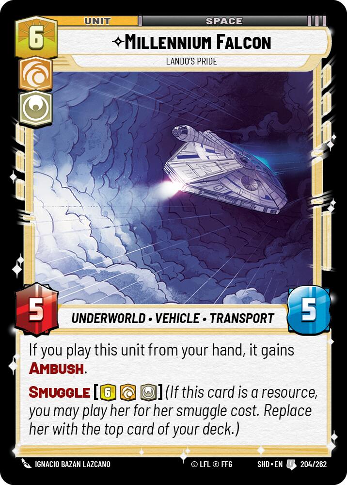 {SW-C} Millennium Falcon - Lando's Pride (204/262) [Shadows of the Galaxy]