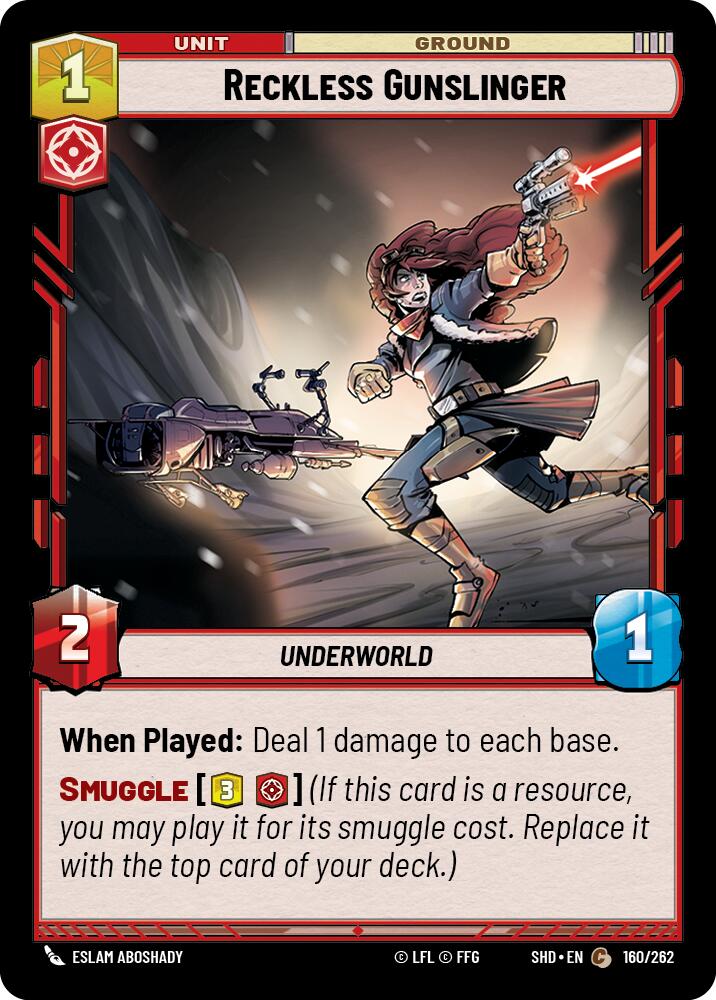 {SW-C} Reckless Gunslinger (160/262) [Shadows of the Galaxy]