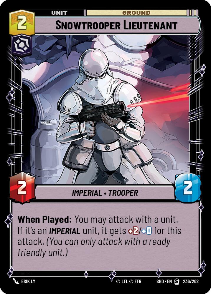 {SW-R} Snowtrooper Lieutenant (236/262) [Shadows of the Galaxy]