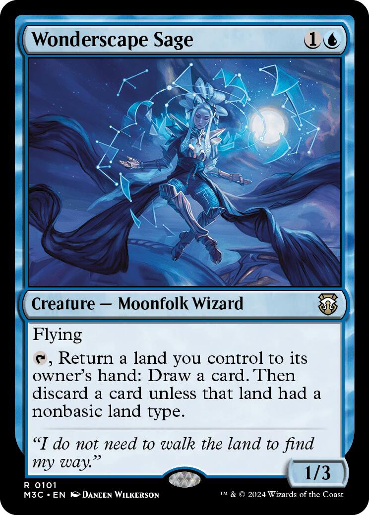 {R} Wonderscape Sage [Modern Horizons 3 Commander][M3C 101]