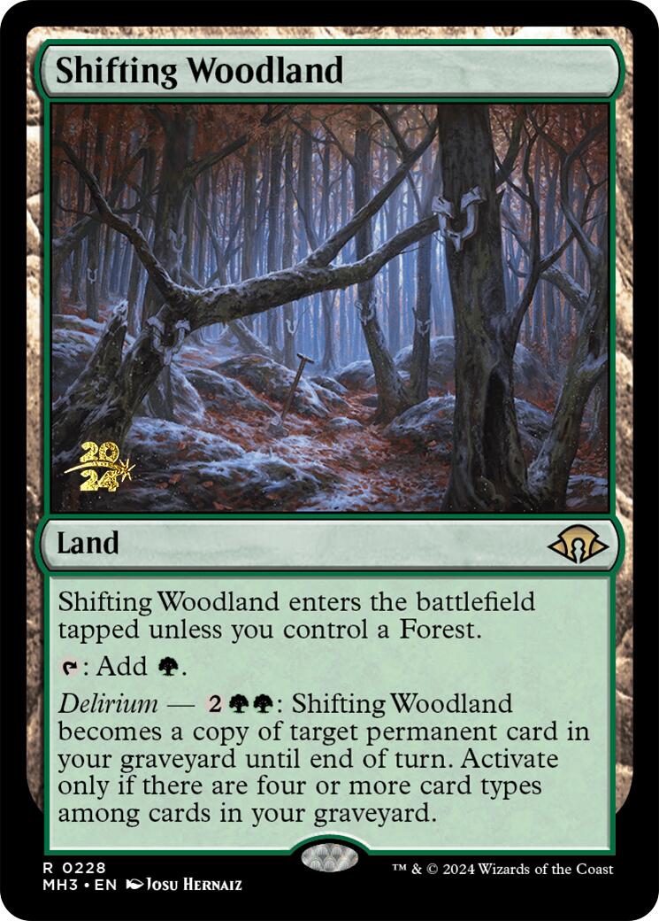 {R} Shifting Woodland [Modern Horizons 3 Prerelese Promos][PR PMH3 228]