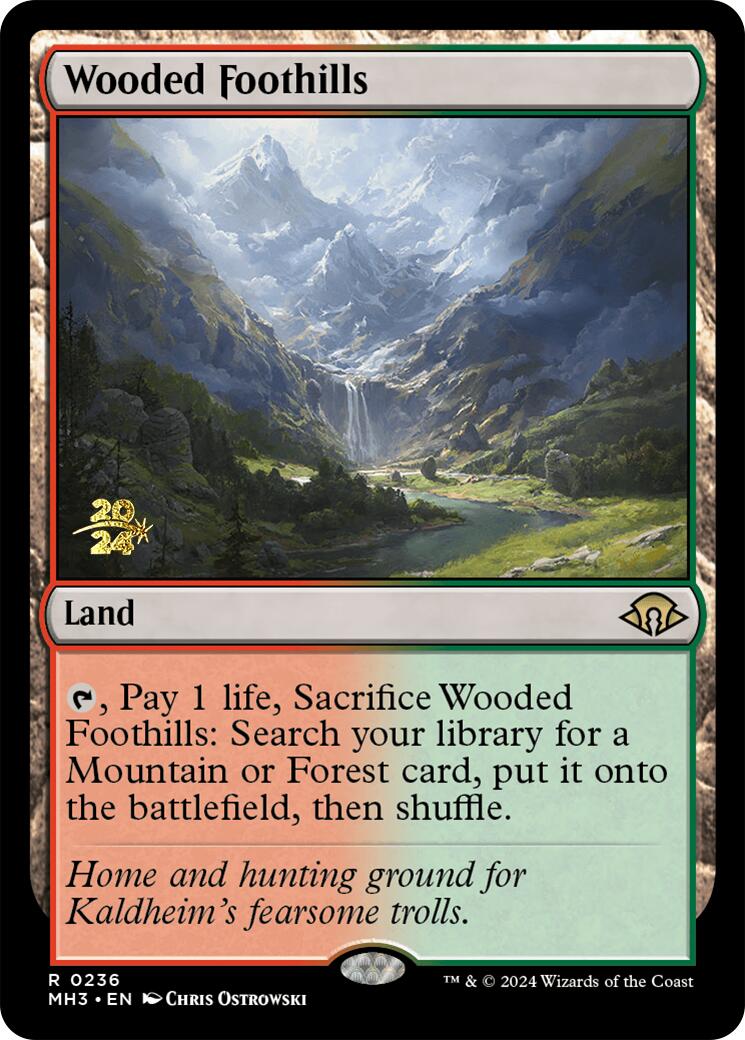 {R} Wooded Foothills [Modern Horizons 3 Prerelese Promos][PR PMH3 236]