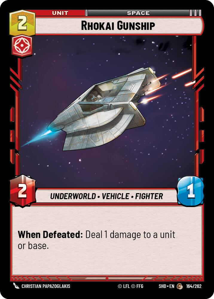 {SW-C} Rhokai Gunship (164/262) [Shadows of the Galaxy]