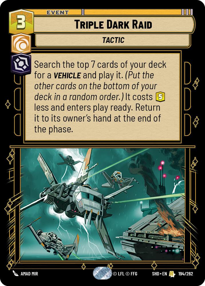 {SW-R} Triple Dark Raid (194/262) [Shadows of the Galaxy]