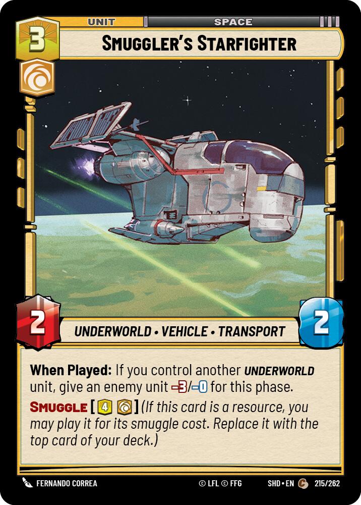 {SW-C} Smuggler's Starfighter (215/262) [Shadows of the Galaxy]