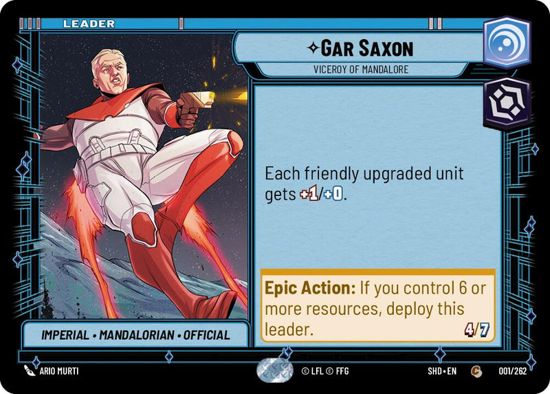 {SW-L} Gar Saxon - Viceroy of Mandalore (001/262) [Shadows of the Galaxy]