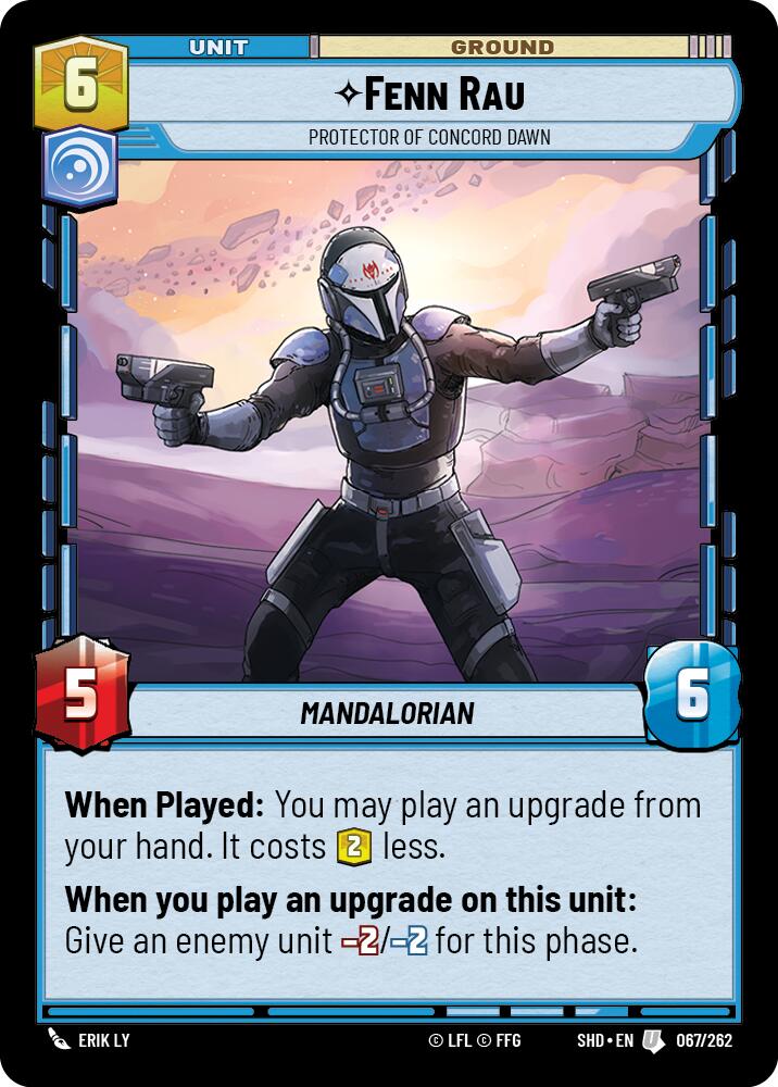 {SW-C} Fenn Rau - Protector of Concord Dawn (067/262) [Shadows of the Galaxy]