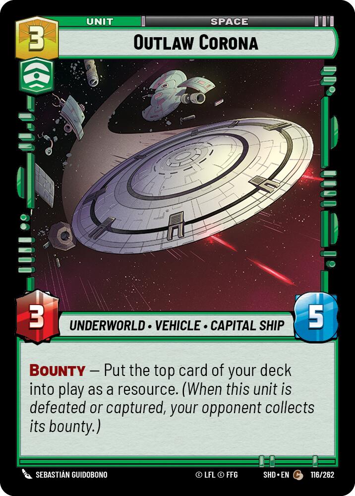 {SW-C} Outlaw Corona (116/262) [Shadows of the Galaxy]