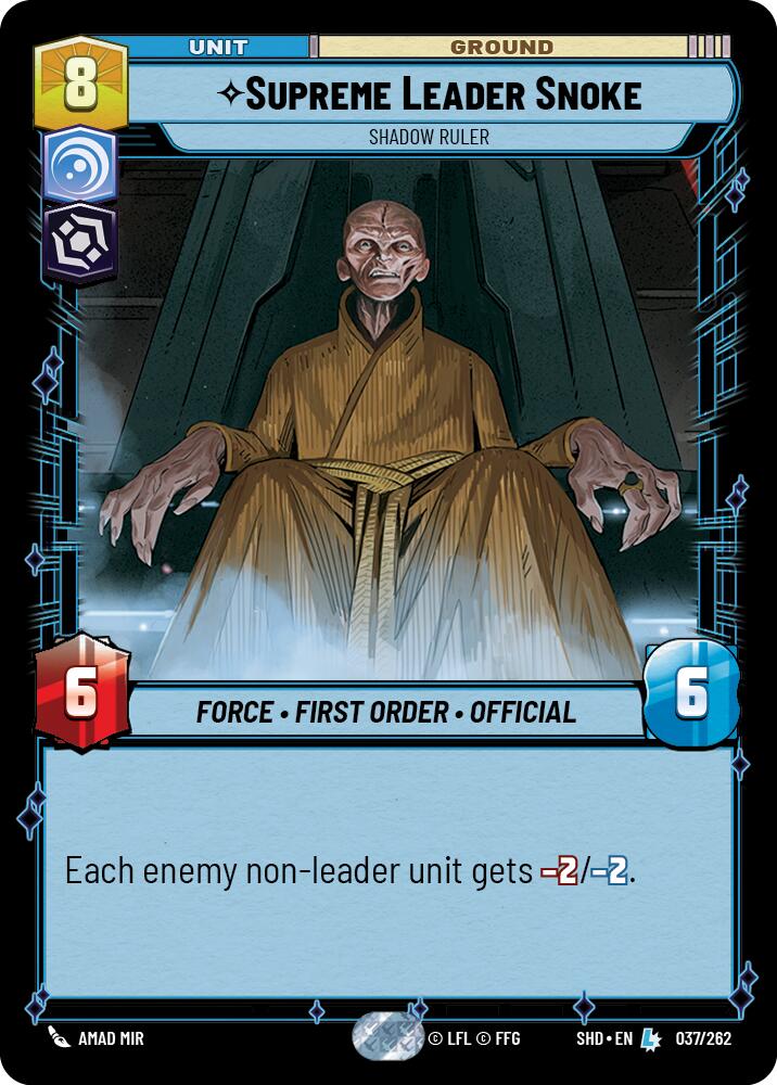 {SW-R} Supreme Leader Snoke - Shadow Ruler (037/262) [Shadows of the Galaxy]