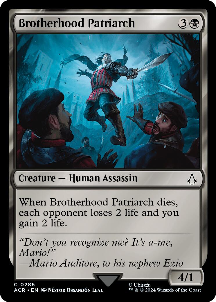 {C} Brotherhood Patriarch [Assassin's Creed][ACR 286]