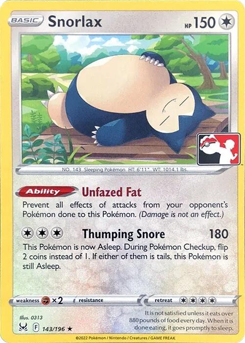 [PKM-R] Snorlax (143/196) [Prize Pack Series Three]