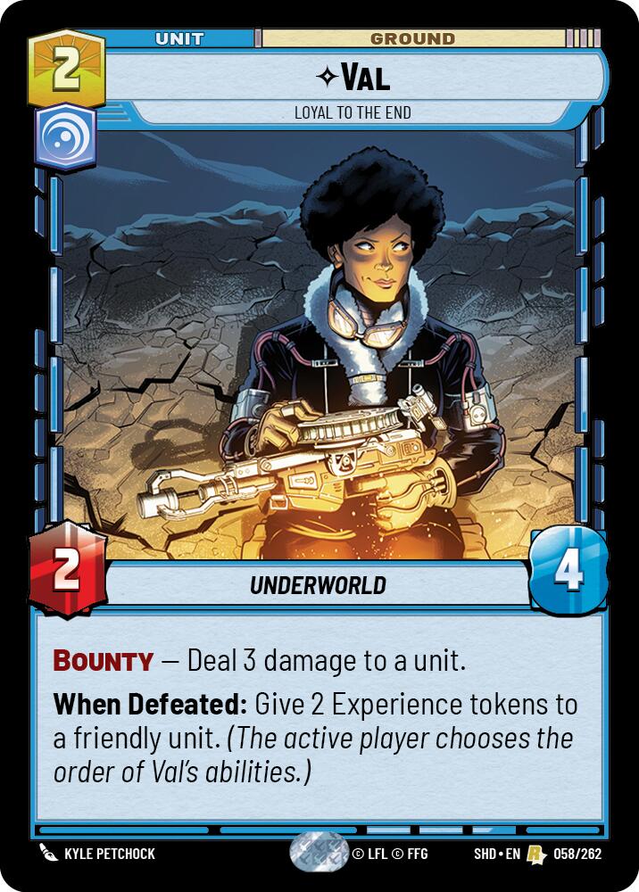 {SW-R} Val - Loyal to the End (058/262) [Shadows of the Galaxy]