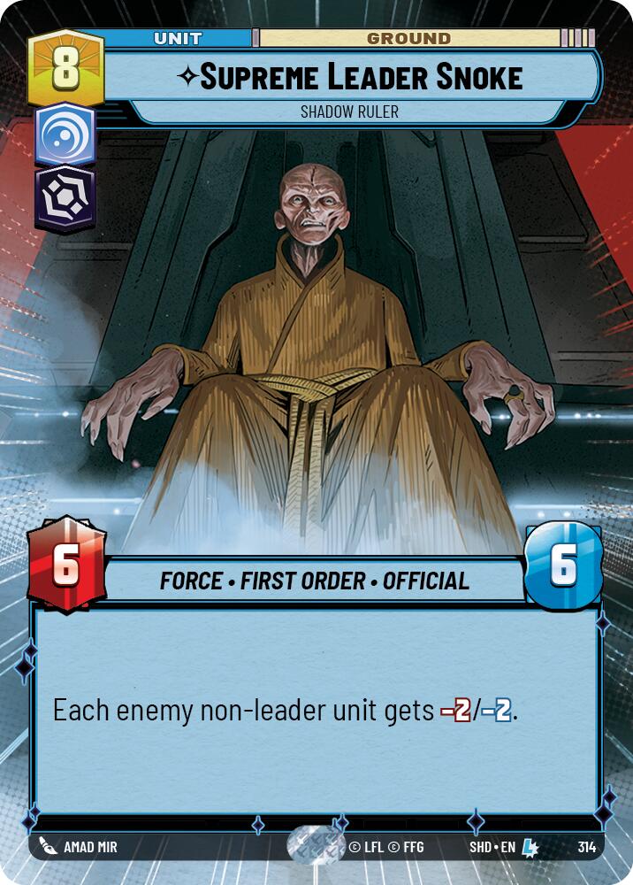 {SW-R} Supreme Leader Snoke - Shadow Ruler (Hyperspace) (314) [Shadows of the Galaxy]