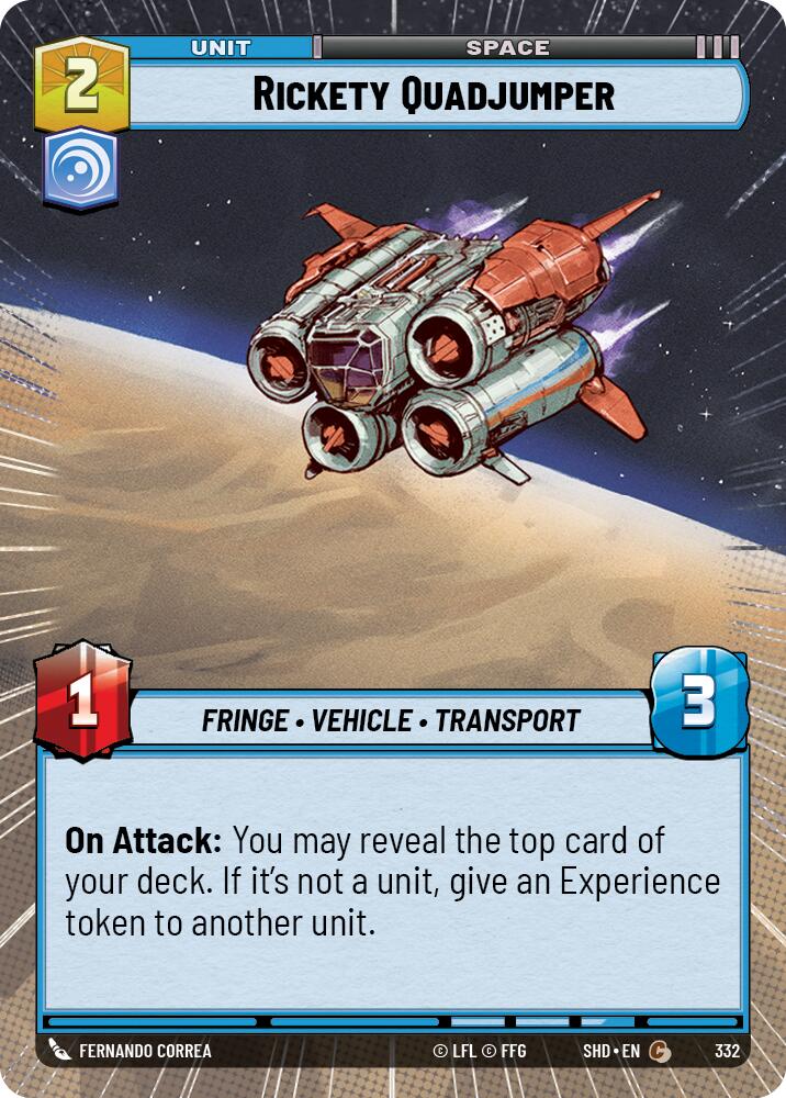 {SW-C} Rickety Quadjumper (Hyperspace) (332) [Shadows of the Galaxy]