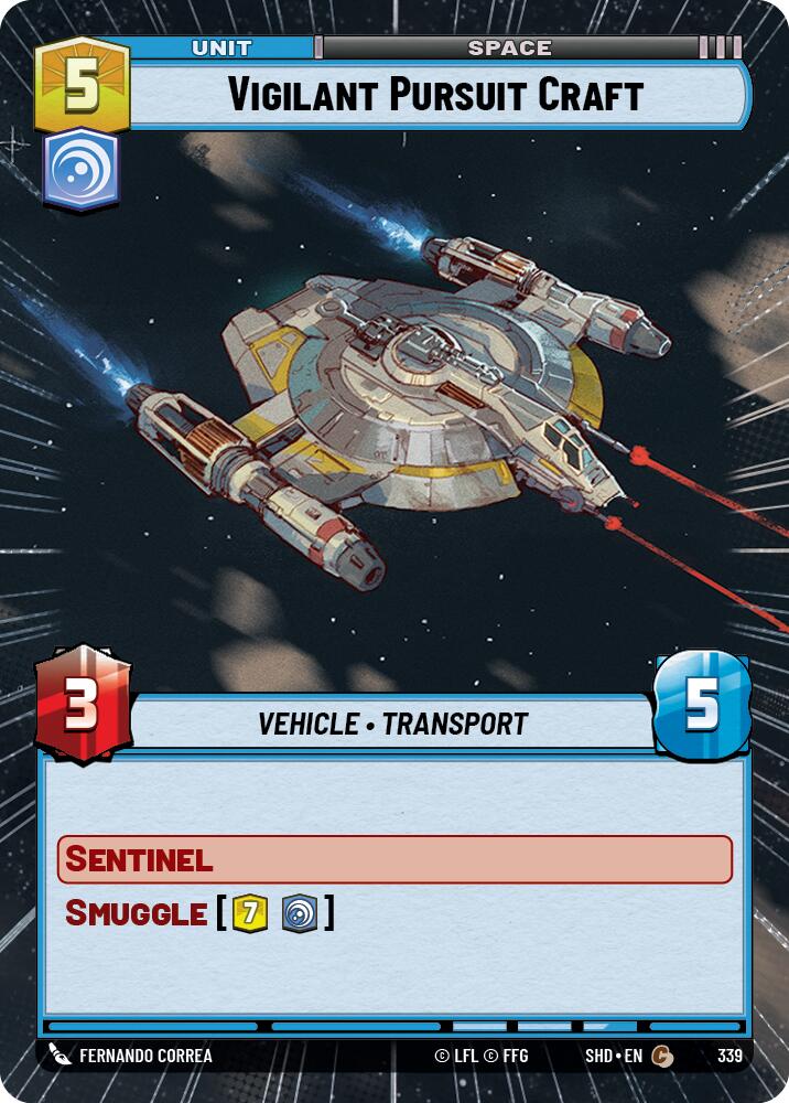 {SW-C} Vigilant Pursuit Craft (Hyperspace) (339) [Shadows of the Galaxy]