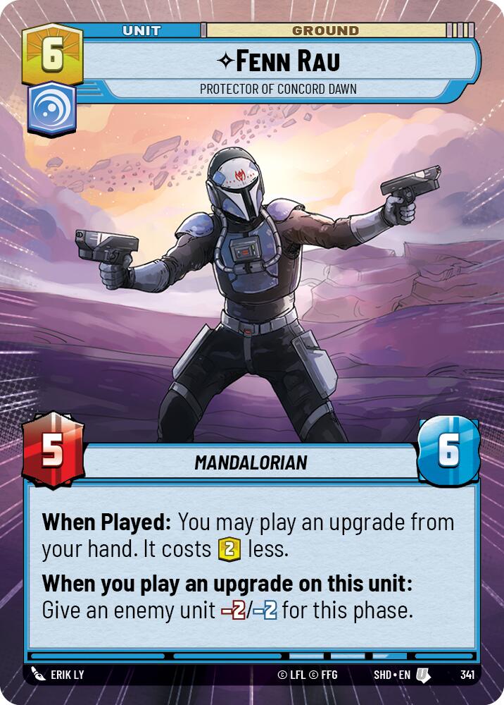 {SW-C} Fenn Rau - Protector of Concord Dawn (Hyperspace) (341) [Shadows of the Galaxy]