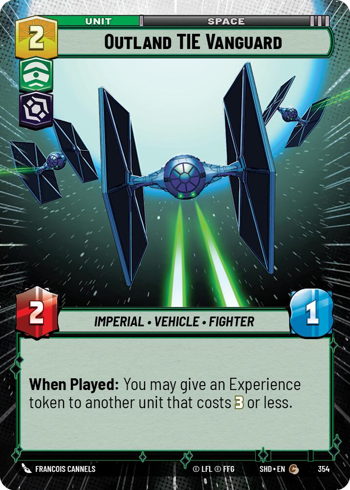 {SW-C} Outland TIE Vanguard (Hyperspace) (354) [Shadows of the Galaxy]