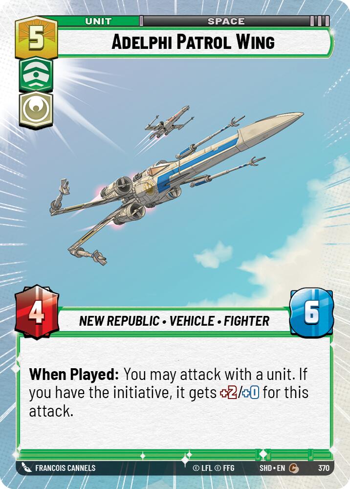 {SW-C} Adelphi Patrol Wing (Hyperspace) (370) [Shadows of the Galaxy]