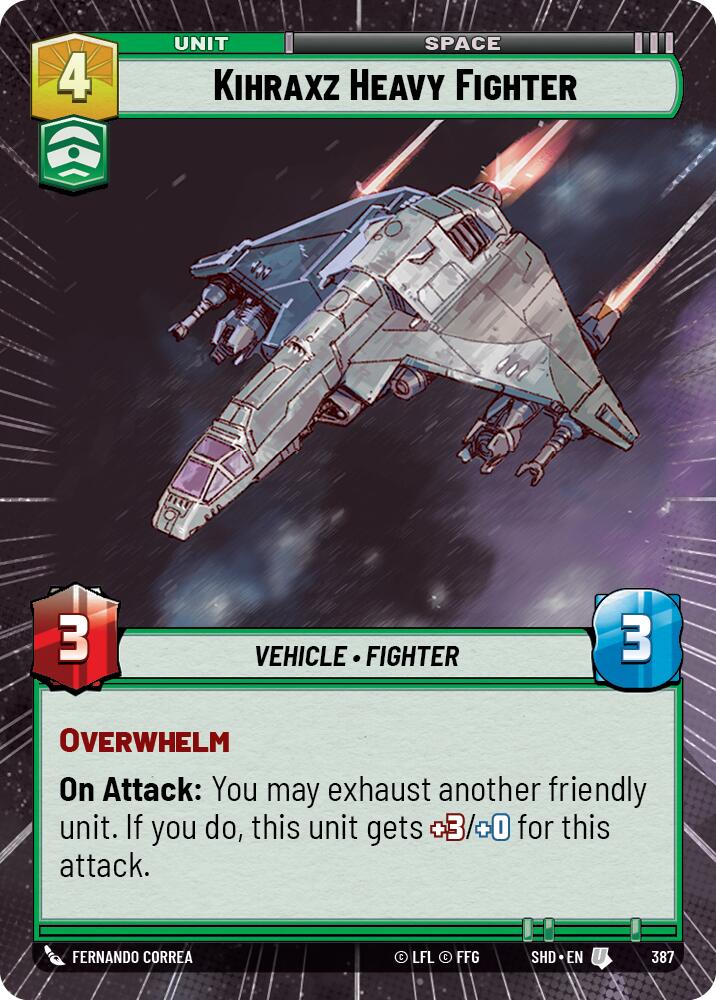 {SW-C} Kihraxz Heavy Fighter (Hyperspace) (387) [Shadows of the Galaxy]