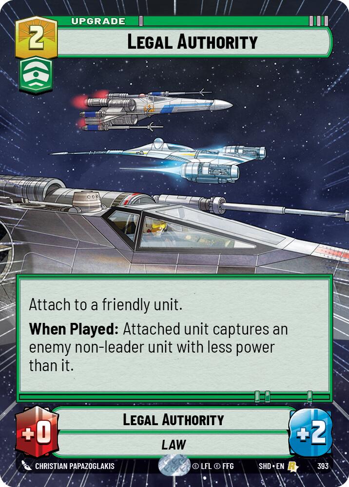 {SW-R} Legal Authority (Hyperspace) (393) [Shadows of the Galaxy]