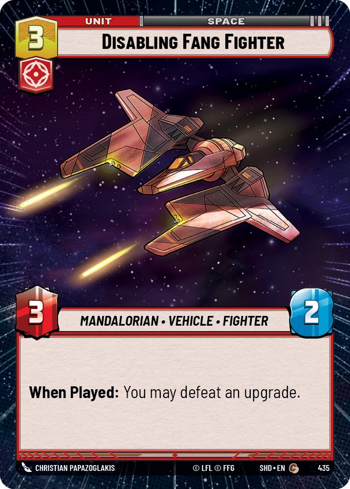 {SW-C} Disabling Fang Fighter (Hyperspace) (435) [Shadows of the Galaxy]