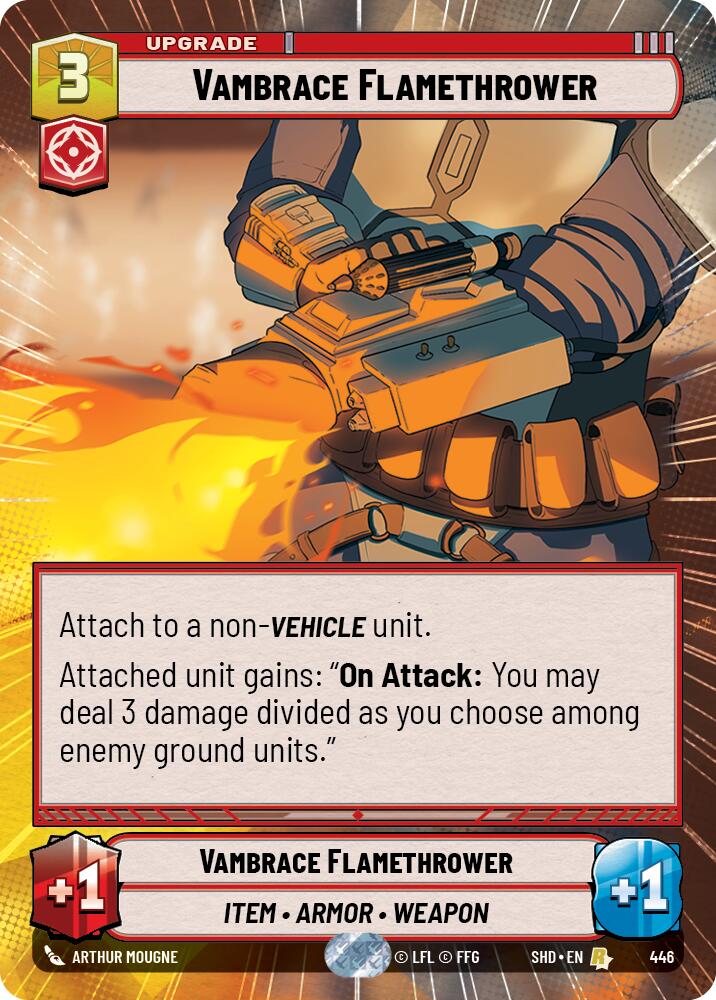 {SW-R} Vambrace Flamethrower (Hyperspace) (446) [Shadows of the Galaxy]