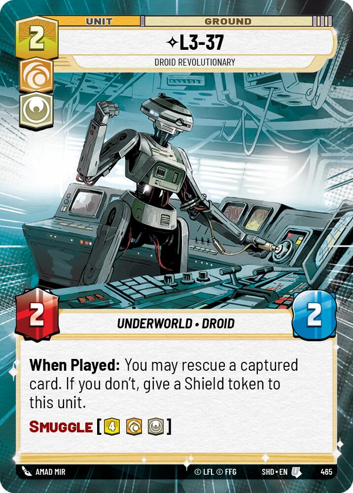 {SW-C} L3-37 - Droid Revolutionary (Hyperspace) (465) [Shadows of the Galaxy]