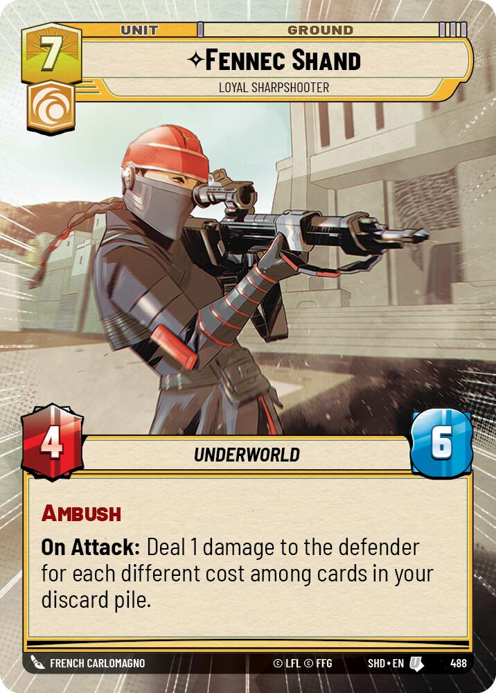 {SW-C} Fennec Shand - Loyal Sharpshooter (Hyperspace) (488) [Shadows of the Galaxy]