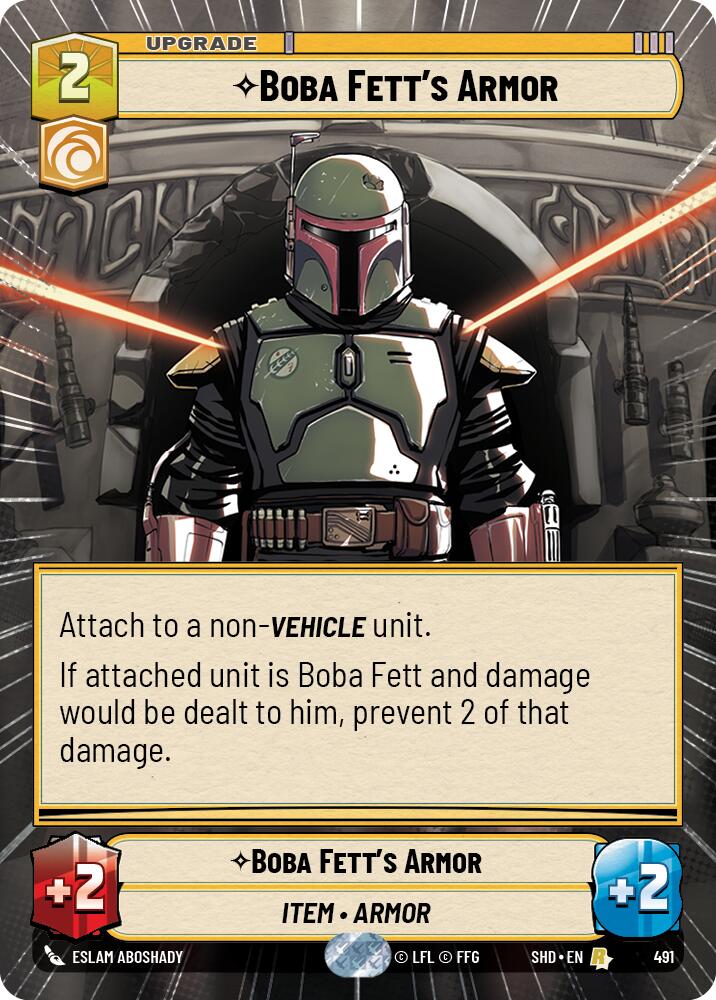 {SW-R} Boba Fett's Armor (Hyperspace) (491) [Shadows of the Galaxy]