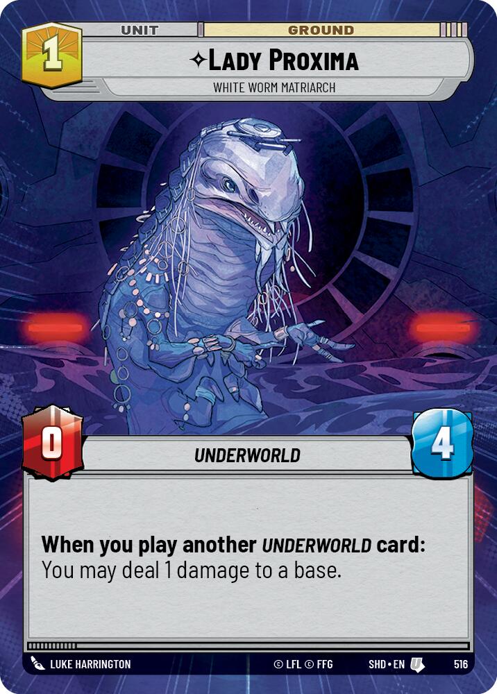 {SW-C} Lady Proxima - White Worm Matriarch (Hyperspace) (516) [Shadows of the Galaxy]