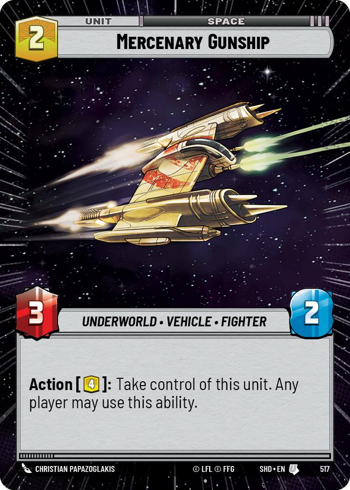 {SW-C} Mercenary Gunship (Hyperspace) (517) [Shadows of the Galaxy]